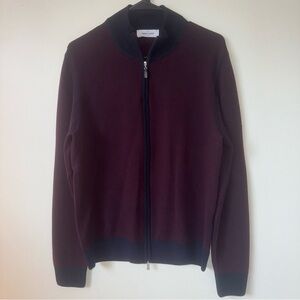 Gran Sasso 1952 100% wool full zip sweater size 48
 (US S/M)